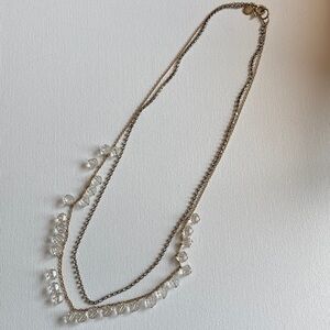 J Crew Long Double Strand Necklace
